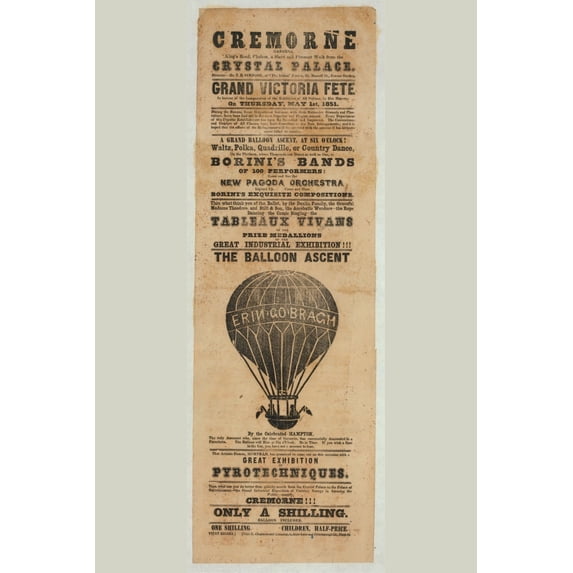 Print: Cremorne Gardens Grand Victoria Fete In Honour Of The Inauguration