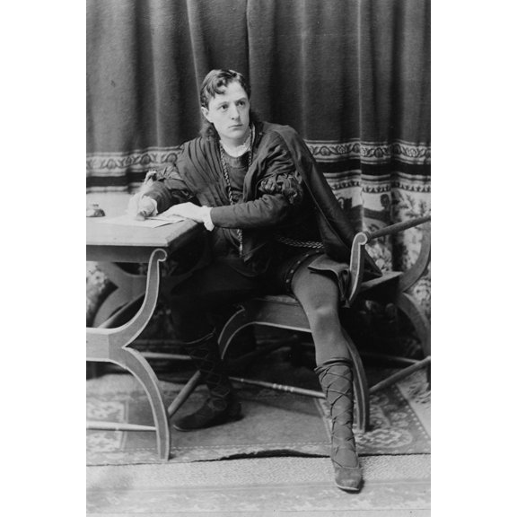 Print: Creston Clarke, Full-Length Portrait, Facing Slightly Right, Seated