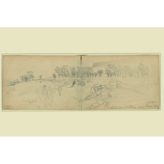 Print: Cross The Rapidan, circa 1860