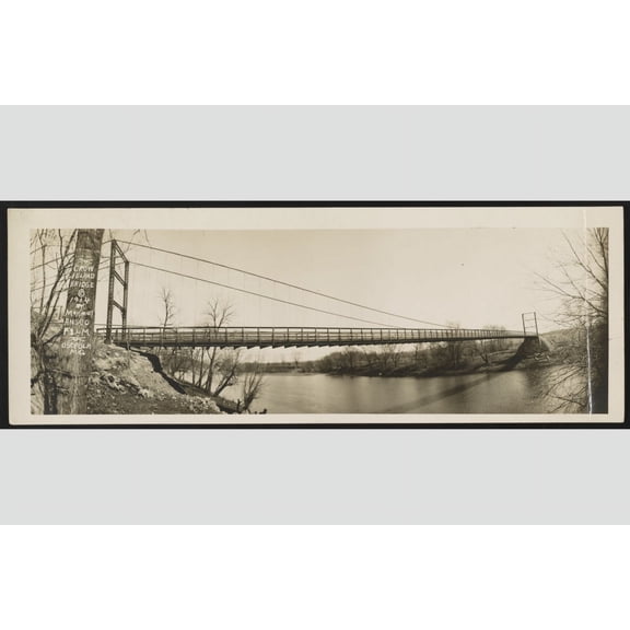 Print: Crow Island Bridge, 1914