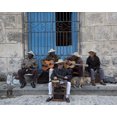 thumbnail image 1 of Print: Cuban Band Members Play On The Plaza De La Cathedral In Havana, 1 of 4