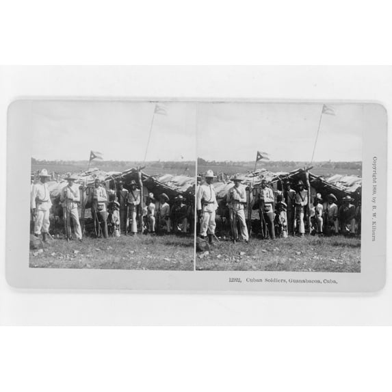 Print: Cuban Soldiers, Guanabacoa, Cuba, 1899