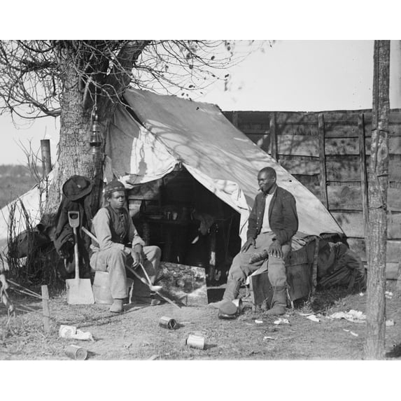 Print: Culpeper, Va. Contrabands, 1863