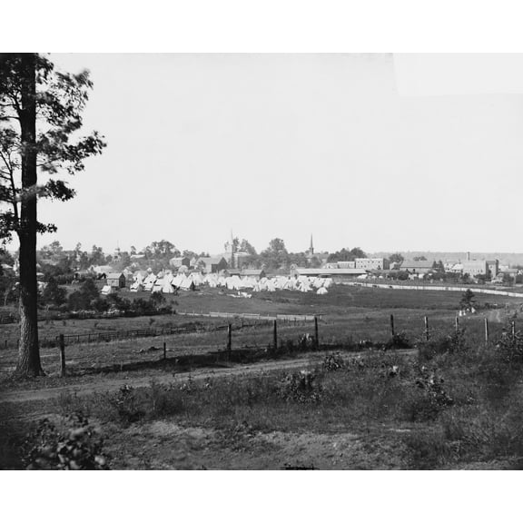 Print: Culpeper, Va. Encampment On The Edge Of Town, 1863