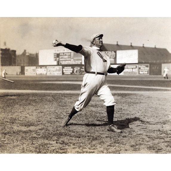 Print: Cy Young, Boston Alabama, Full-Length Portrait, Standing, Facing
