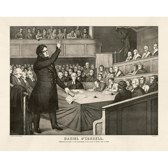 Print: Daniel O'connell - Defending The Rights Of His Countrymen In The