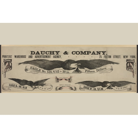 Print: Dauchy & Company, Warehouse And Advertisement Agency, 75 Fulton