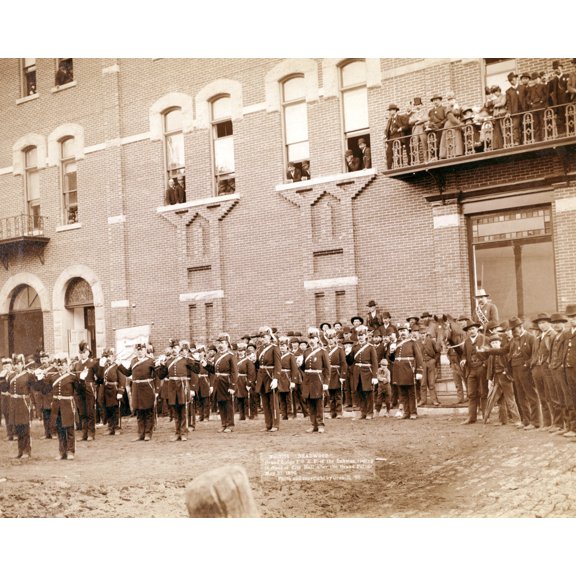 Print: Deadwood. Grand Lodge I.O.O.F. Of The Dakotas, Resting In Front Of