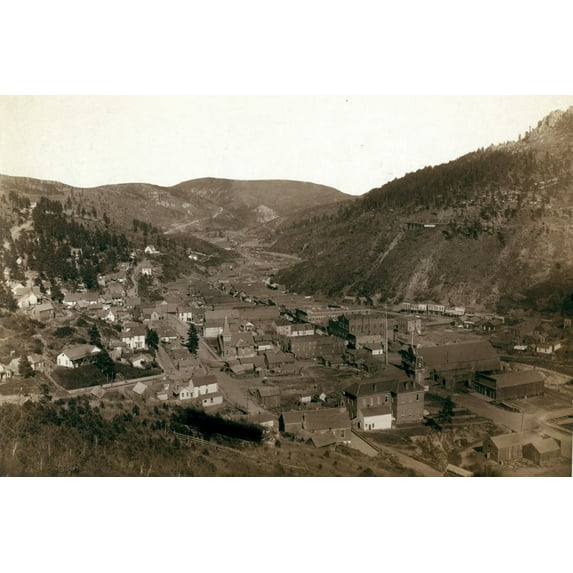 Print: Deadwood, South Dakota From Mrs. Livingston's Hill, circa 1887