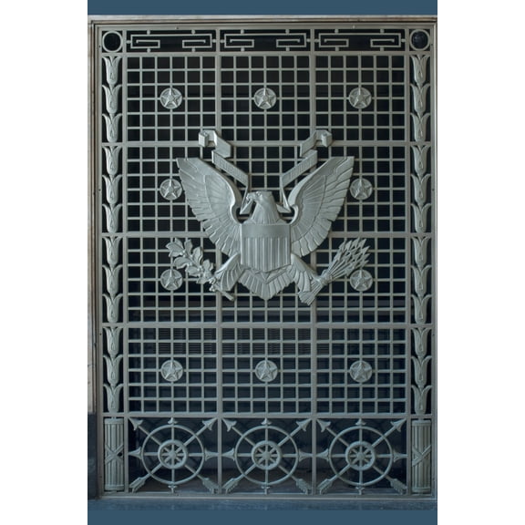 Print: Decorative Grill, Joseph P. Kinnerary U.S. Courthouse, Columbus