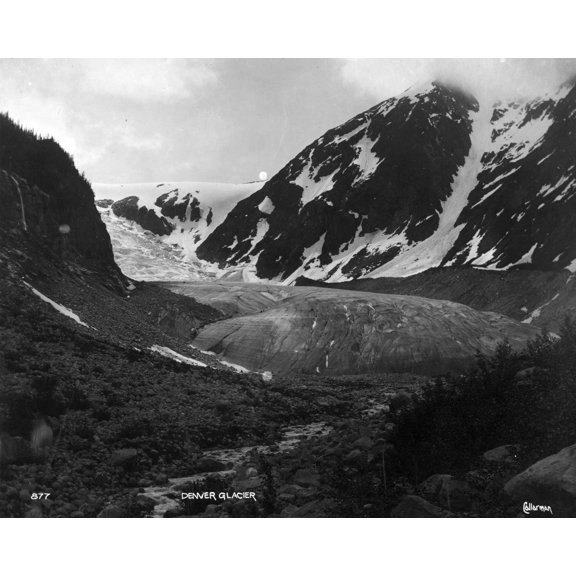 Print: Denver Glacier, circa 1900