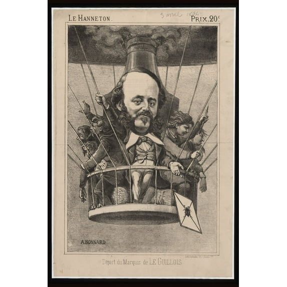 Print: Depart Du Marquis De Le Guillois, circa 1864