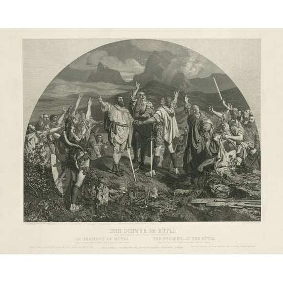 Print: Der Schwur Im Rutli (The Swearing at the Rutli)
