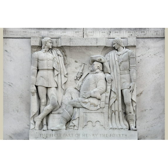 Print: Details On The Folger Shakespeare Library, East Capitol St. At