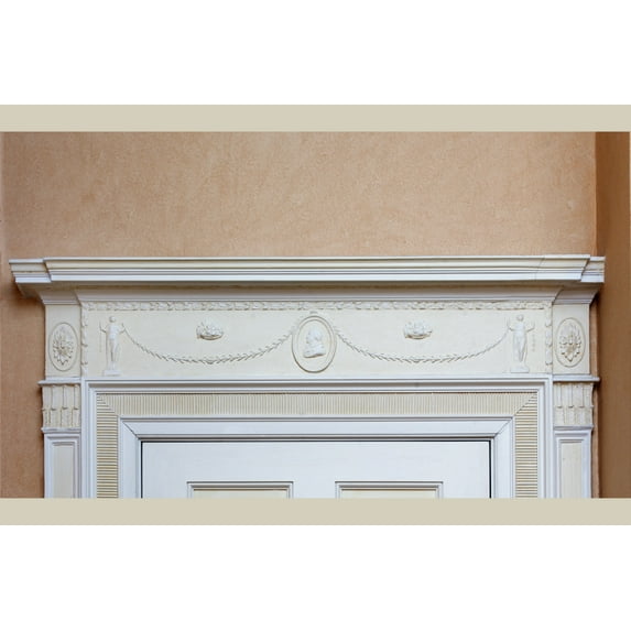 Print: Dining Room, Doorframe Detail, Blair House, Located Across From The