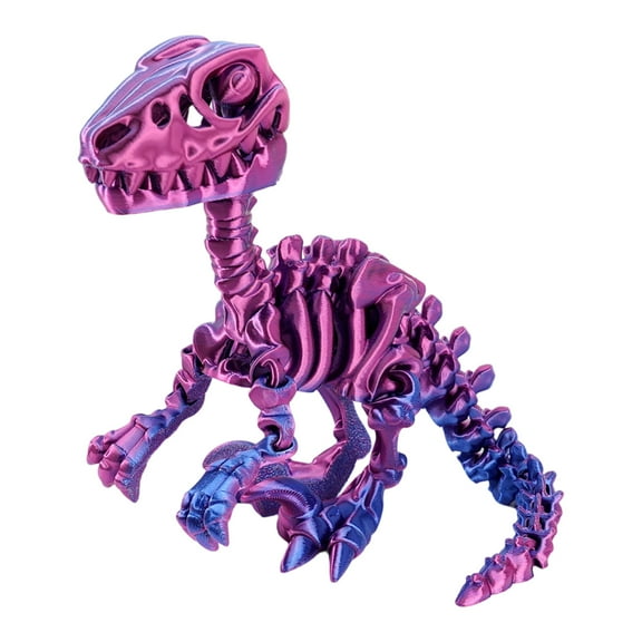 Print Dinosaur Skeleton Figurine Dinosaur Model Figure with Flexible Joints For Enthusiasts And Student Collection