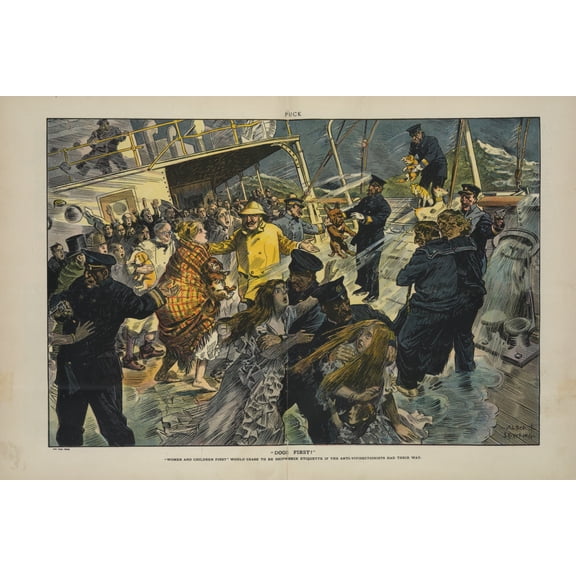 Print: Dogs First!, 1911