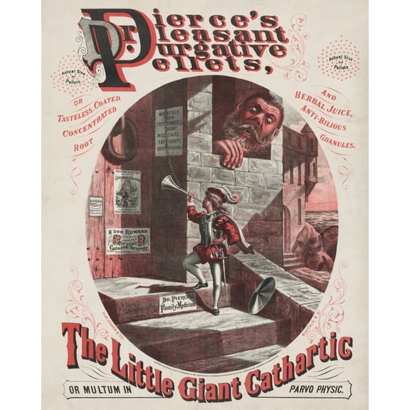 Print: Dr. Pierse's Pleasant Purgative Pellets