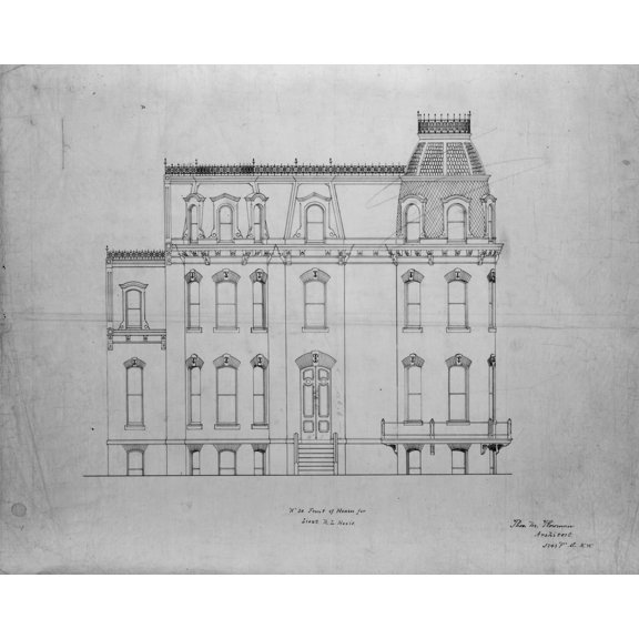 Print: Duplex (Dwellings) For R.L. And Vinnie Ream Hoxie, K Street, N.W.