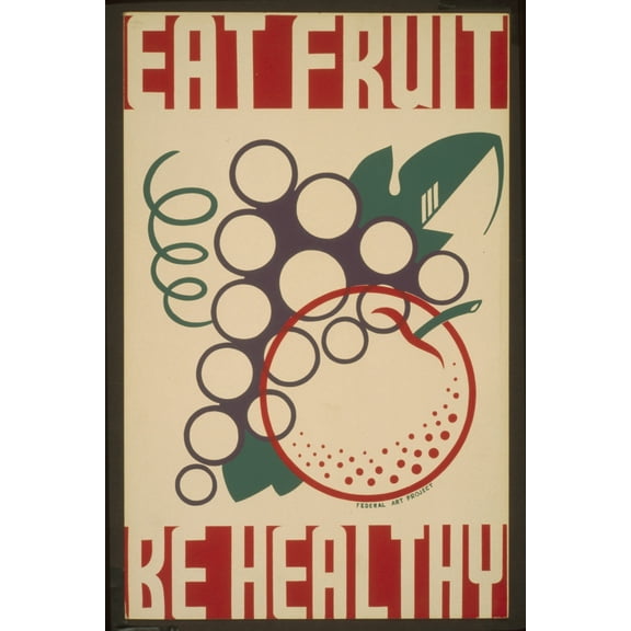 Print: Eat Fruit - Be Healthy, circa 1936