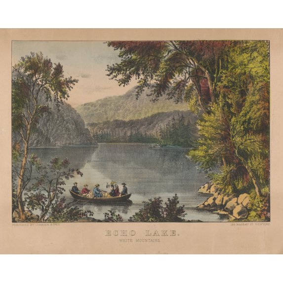 Print: Echo Lake: White Mountains, circa 1850