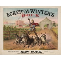 Print: Eckert & Winter's Bock Beer - New York, circa 1871