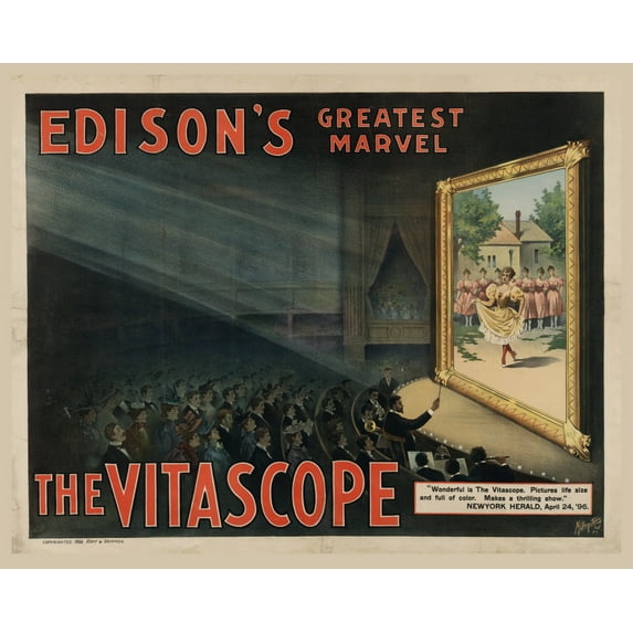 Print: Edison's Greatest Marvel--The Vitascope, 1896