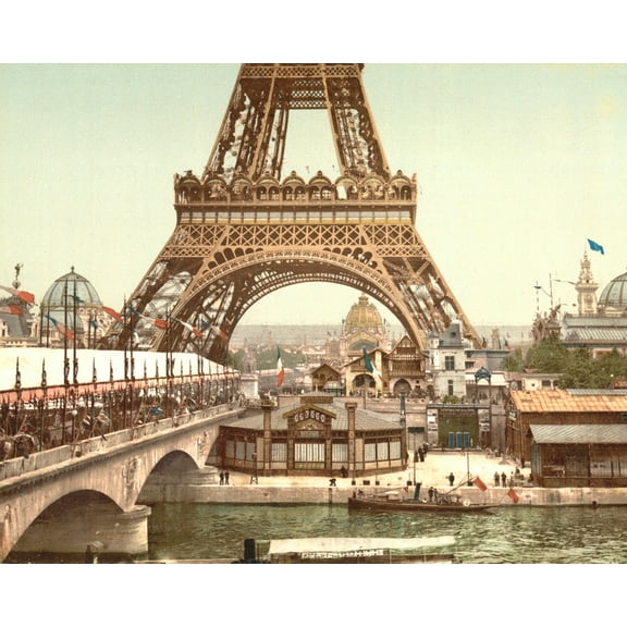 Print: Eiffel Tower And General View Of The Grounds, Exposition