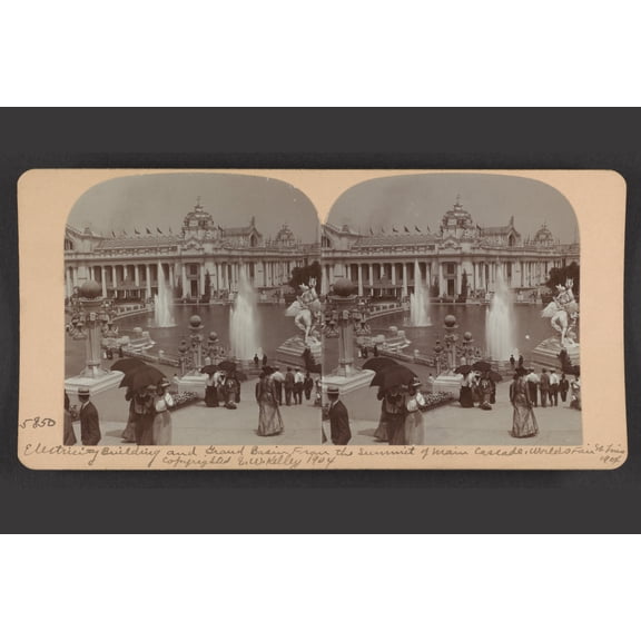 Print: Electricity Building And Grand Basin From The Summit Of Main