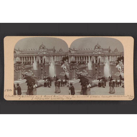 Print: Electricity Building And Grand Basin From The Summit Of Main