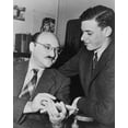 thumbnail image 1 of Print: Ellery Queen (Left) And James Yaffe, Half-Length Portrait, Turned, 1 of 4