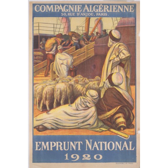 Print: Emprunt National 1920 - Compagnie Algerienne, 1920