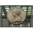 thumbnail image 1 of Print: Entrance Hall. Bronze Medallion With Profile Of James Madison, By, 1 of 4