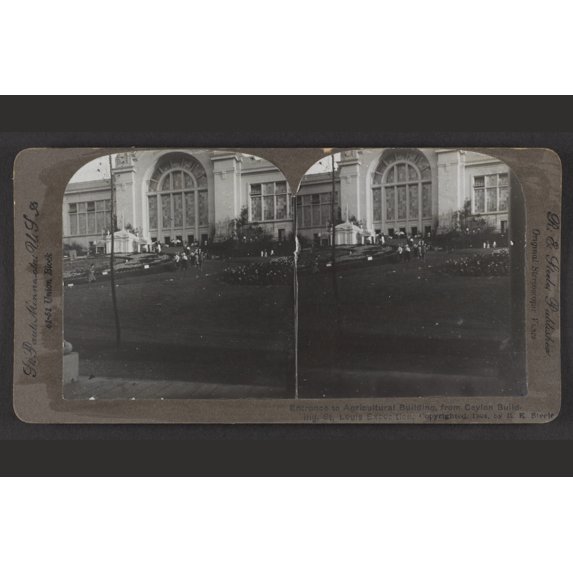 Print: Entrance To Agriculture Building, View 1, From Ceylon Building, St