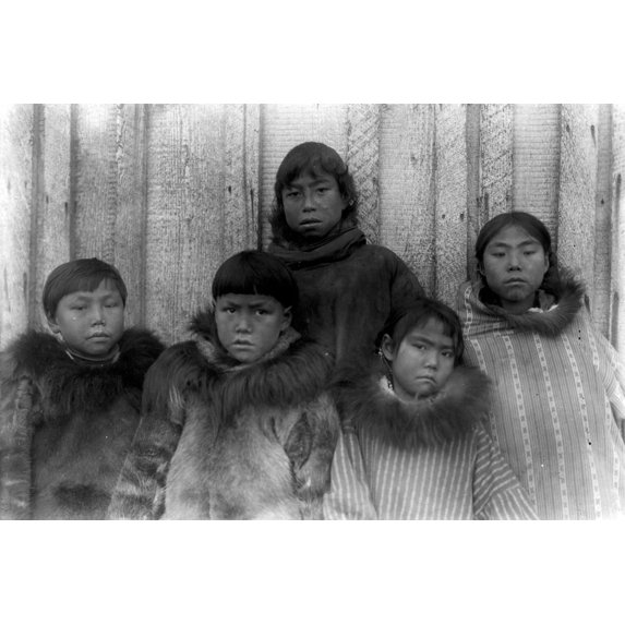 Print: Eskimo Children, circa 1931