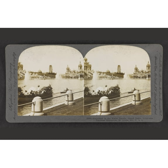 Print: Esquimax In The Water Parade, Grand Basin, Louisiana Purchase