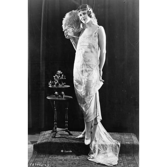 Print: Evening Gown In All Its Splendor, 1921