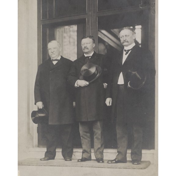 Print: Ex-President Cleveland, President Roosevelt, And David R. Francis