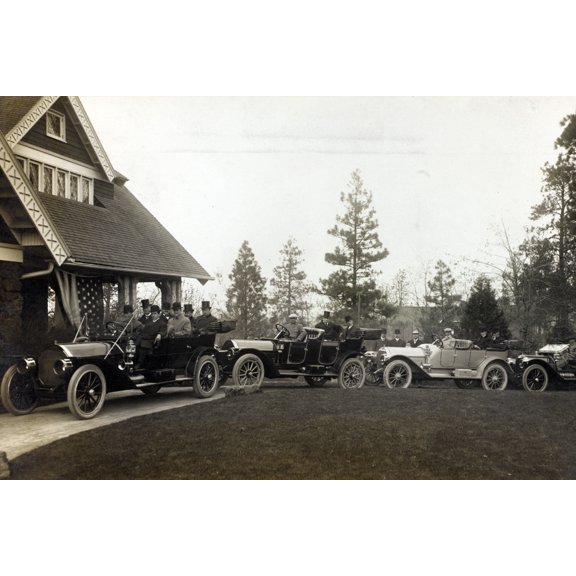 Print: Ex-President Roosevelt And Reception Committee At Spokane, Apr. 9