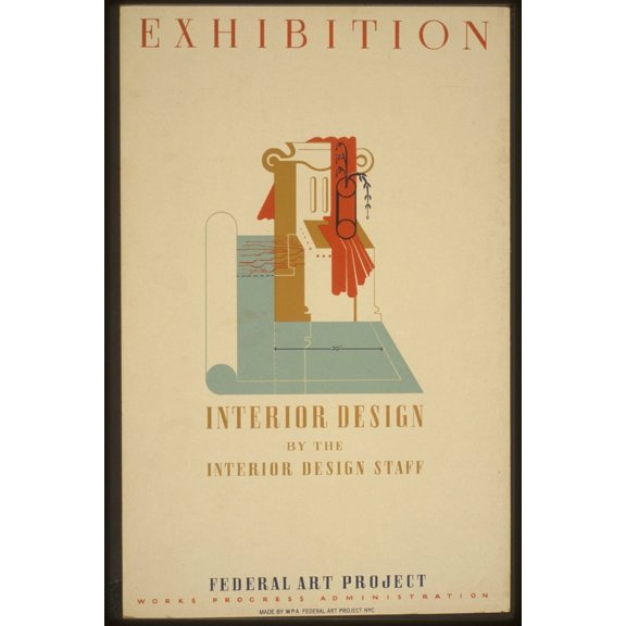 Print: Exhibition Interior Design By The Interior Design Staff, Federal