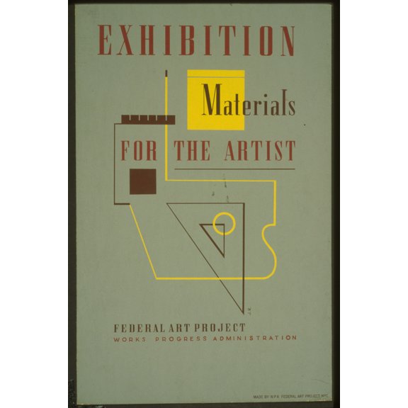 Print: Exhibition Materials For The Artist /, circa 1936