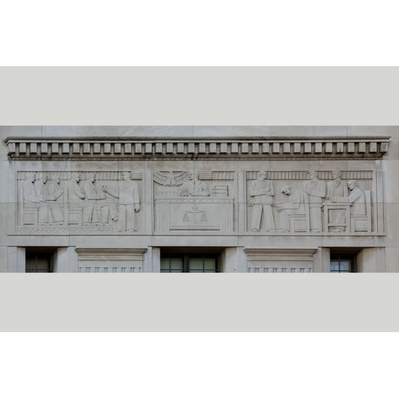 Print: Exterior Bas-Relief, Theodore Levin United States Courthouse