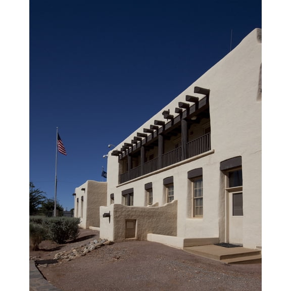 Print: Exterior, Border Patrol Station, Naco, Arizona, 2009