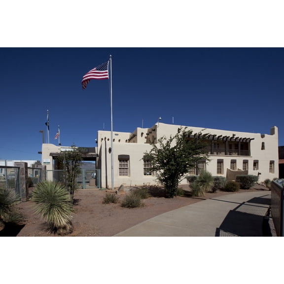 Print: Exterior, Border Patrol Station, Naco, Arizona, 2009