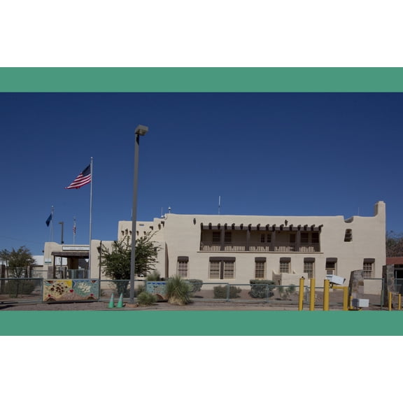 Print: Exterior, Border Patrol Station, Naco, Arizona, 2009