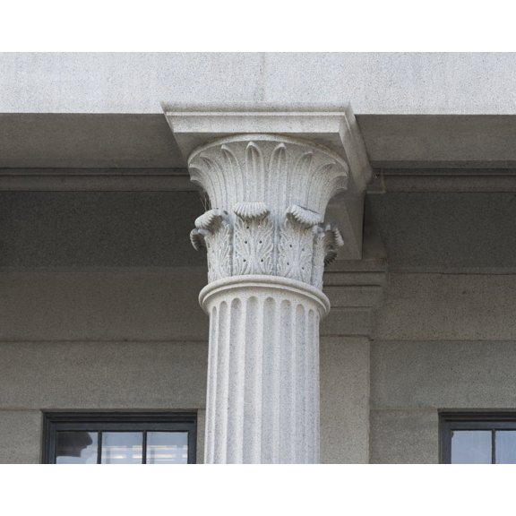 Print: Exterior Column Detail. U.S. Custom House, East Bay And Bull