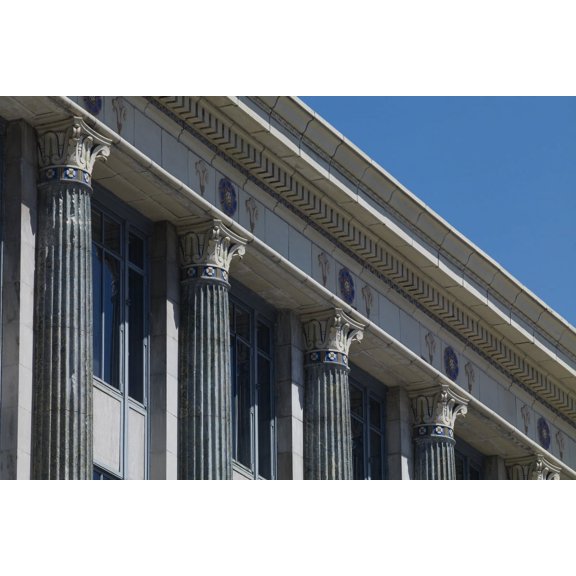 Print: Exterior Columns, William J. Nealon Federal Building And U.S