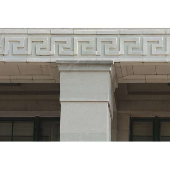 Print: Exterior Detail Of Federal Building And U.S. Courthouse