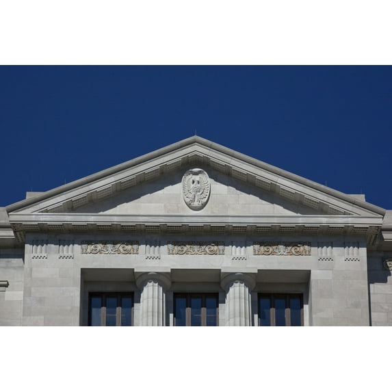 Print: Exterior Detail, Richard Sheppard Arnold U.S. Post Office And