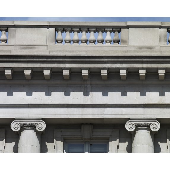 Print: Exterior Detail, William O. Douglas Federal Building And U.S